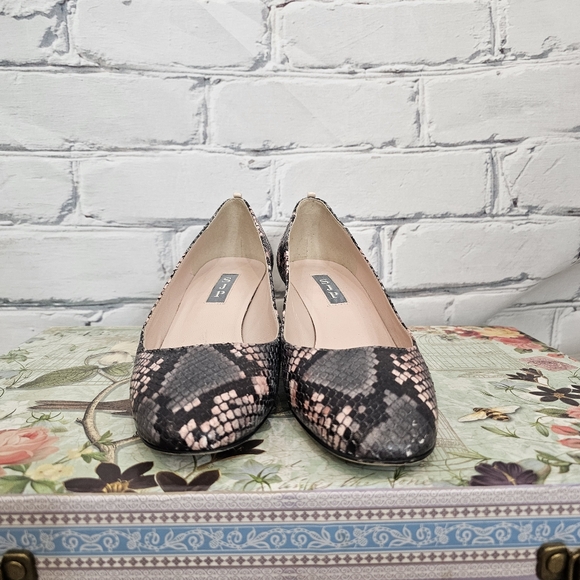 SJP Python Print Leather Pumps - Picture 4 of 7